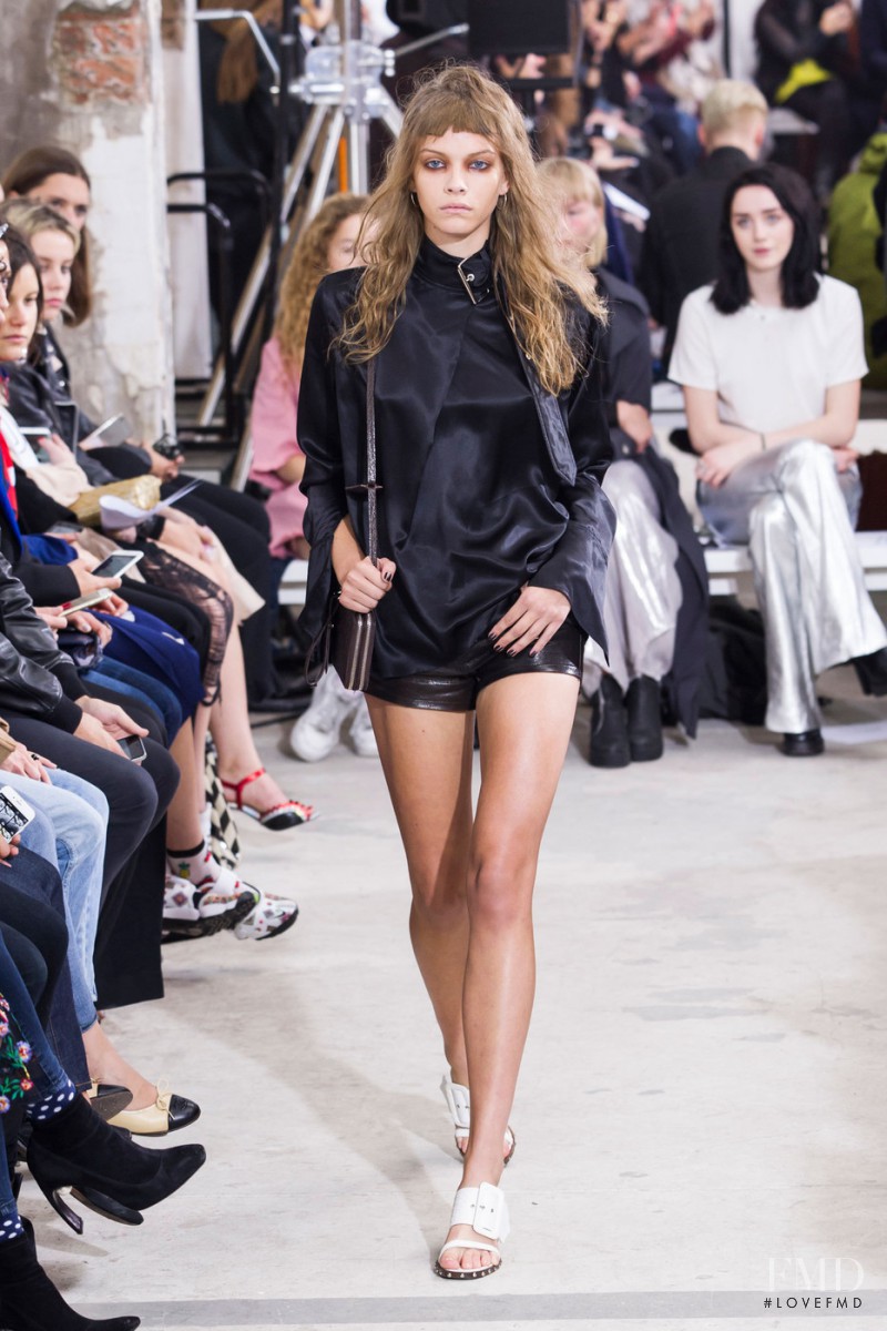 Xannie Cater featured in  the Marques\'Almeida fashion show for Spring/Summer 2016