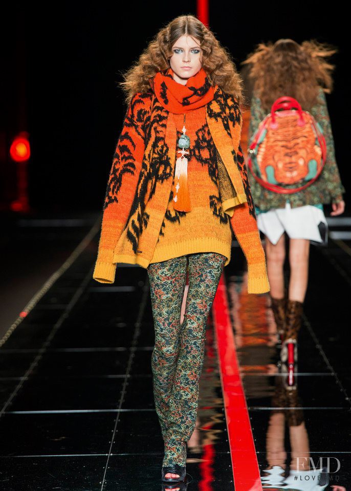 Yulia Serzhantova featured in  the Just Cavalli fashion show for Autumn/Winter 2013