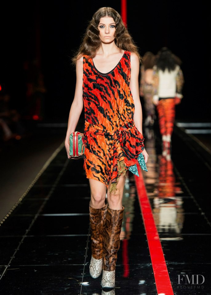 Muriel Beal featured in  the Just Cavalli fashion show for Autumn/Winter 2013