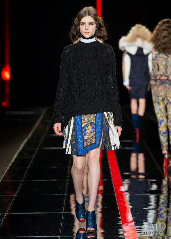 Kel Markey featured in  the Just Cavalli fashion show for Autumn/Winter 2013