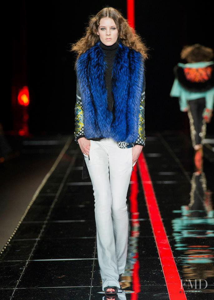 Kayley Chabot featured in  the Just Cavalli fashion show for Autumn/Winter 2013