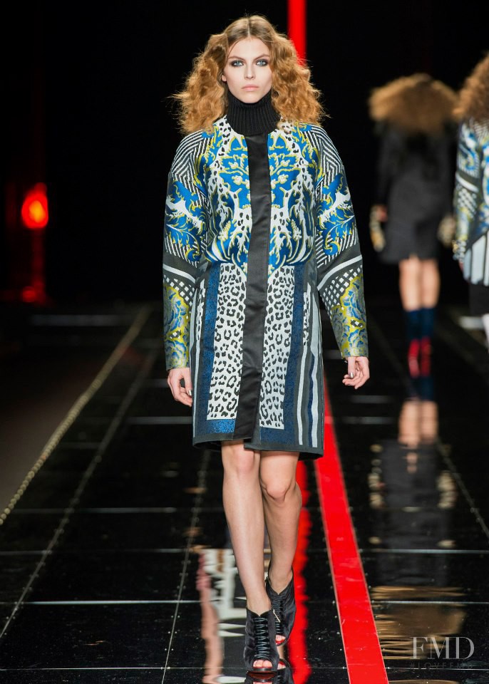 Karlina Caune featured in  the Just Cavalli fashion show for Autumn/Winter 2013