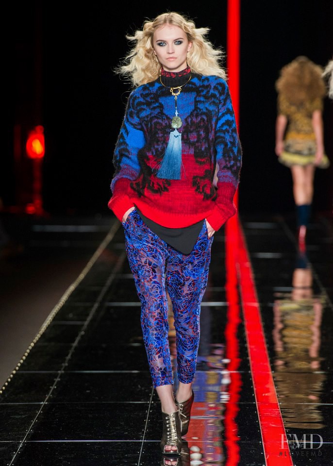 Anabela Belikova featured in  the Just Cavalli fashion show for Autumn/Winter 2013