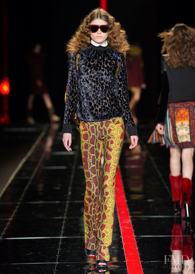 Yulia Serzhantova featured in  the Just Cavalli fashion show for Autumn/Winter 2013