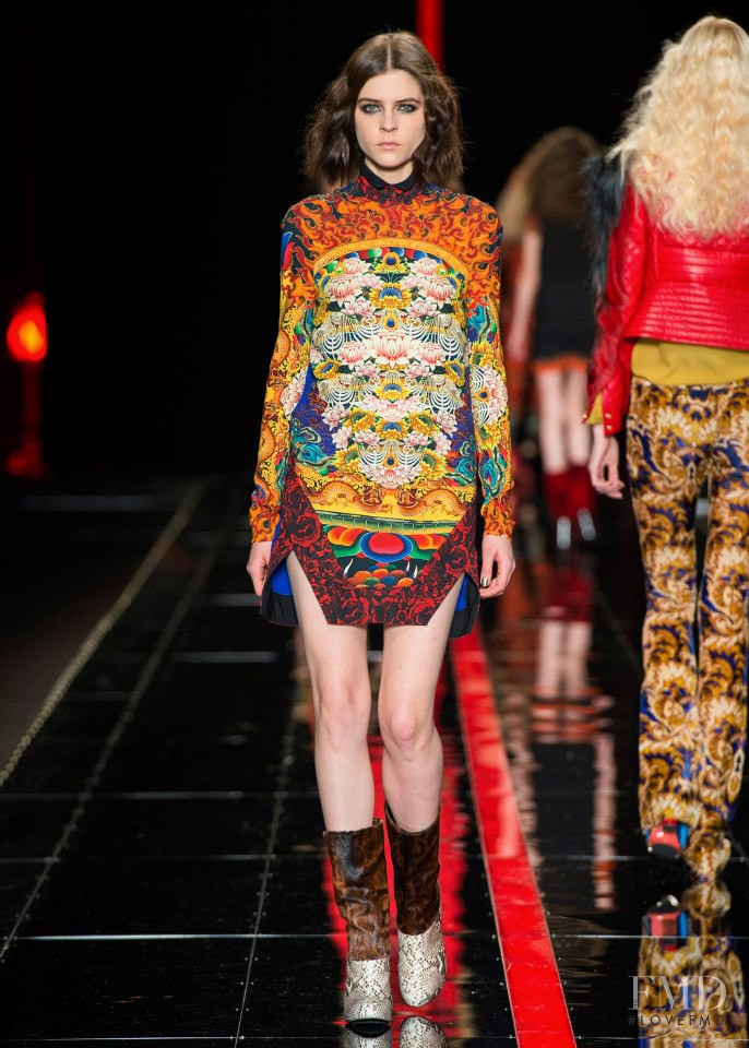 Kel Markey featured in  the Just Cavalli fashion show for Autumn/Winter 2013