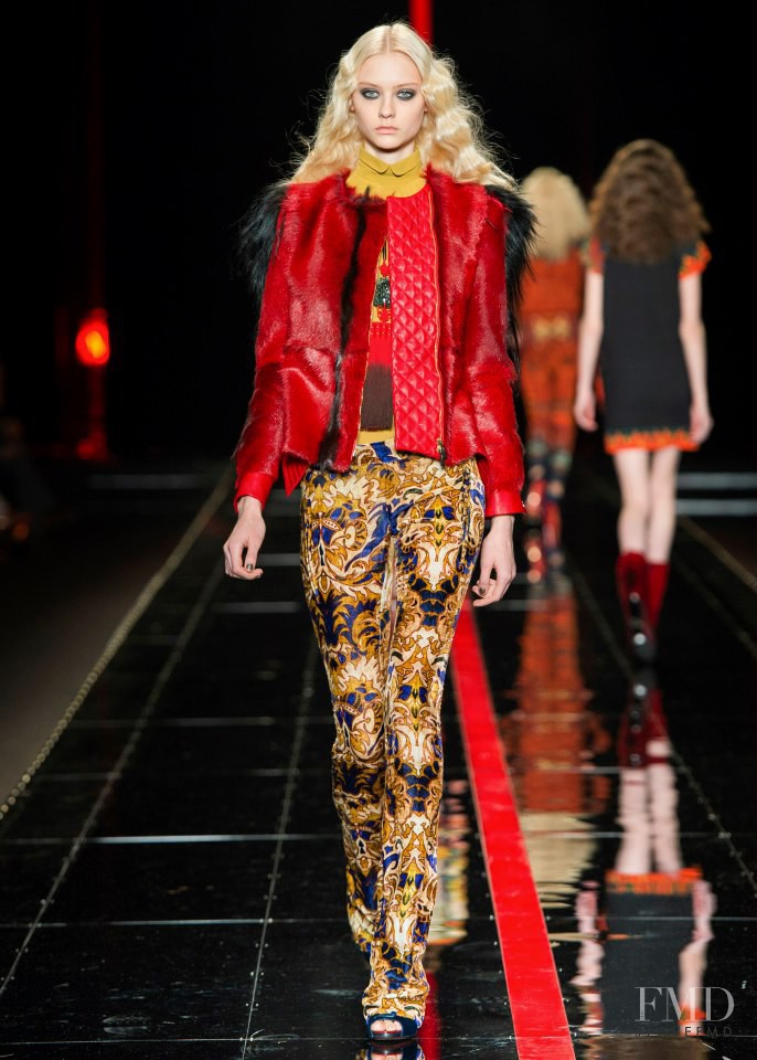 Nastya Kusakina featured in  the Just Cavalli fashion show for Autumn/Winter 2013