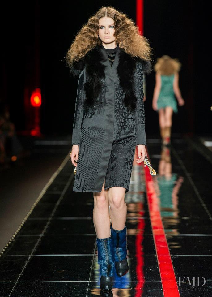 Nikola Romanova featured in  the Just Cavalli fashion show for Autumn/Winter 2013