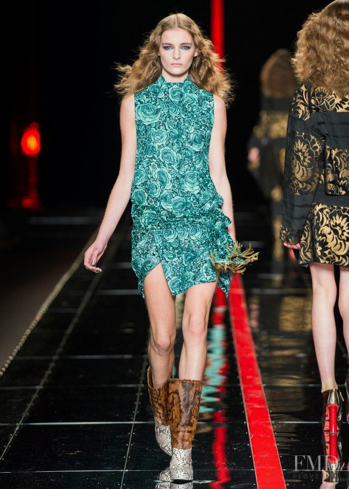 Marine Van Outryve featured in  the Just Cavalli fashion show for Autumn/Winter 2013