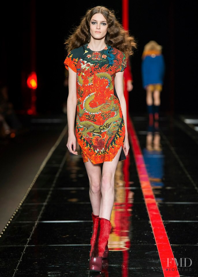 Kremi Otashliyska featured in  the Just Cavalli fashion show for Autumn/Winter 2013
