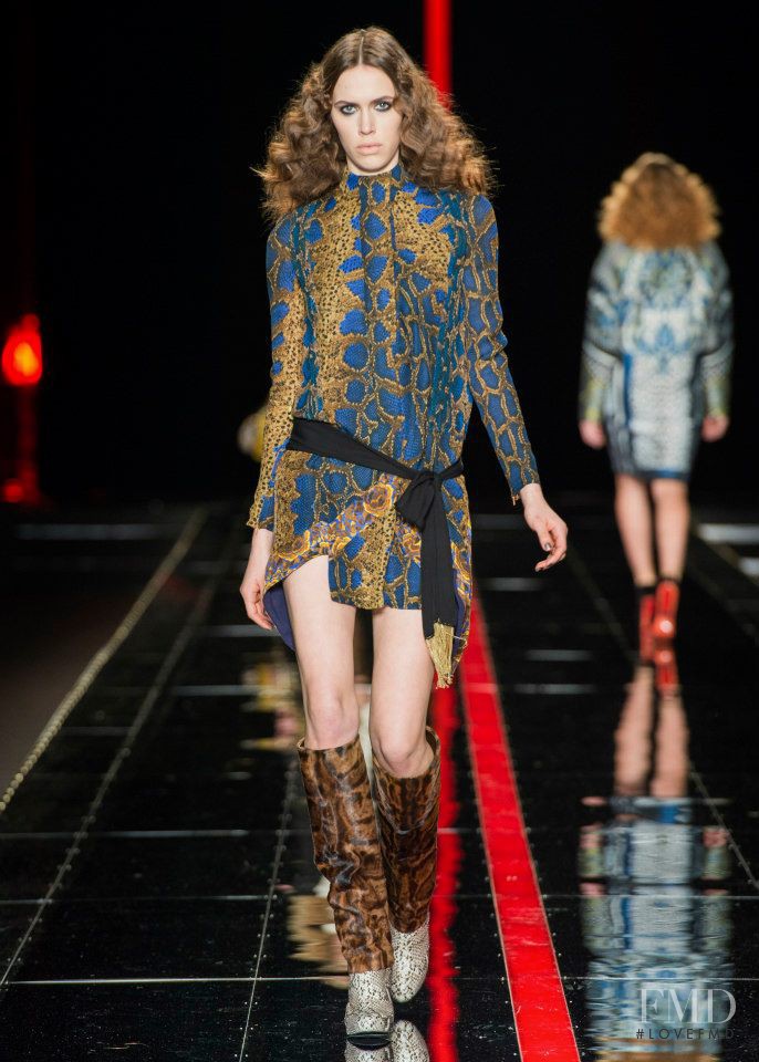 Georgia Hilmer featured in  the Just Cavalli fashion show for Autumn/Winter 2013