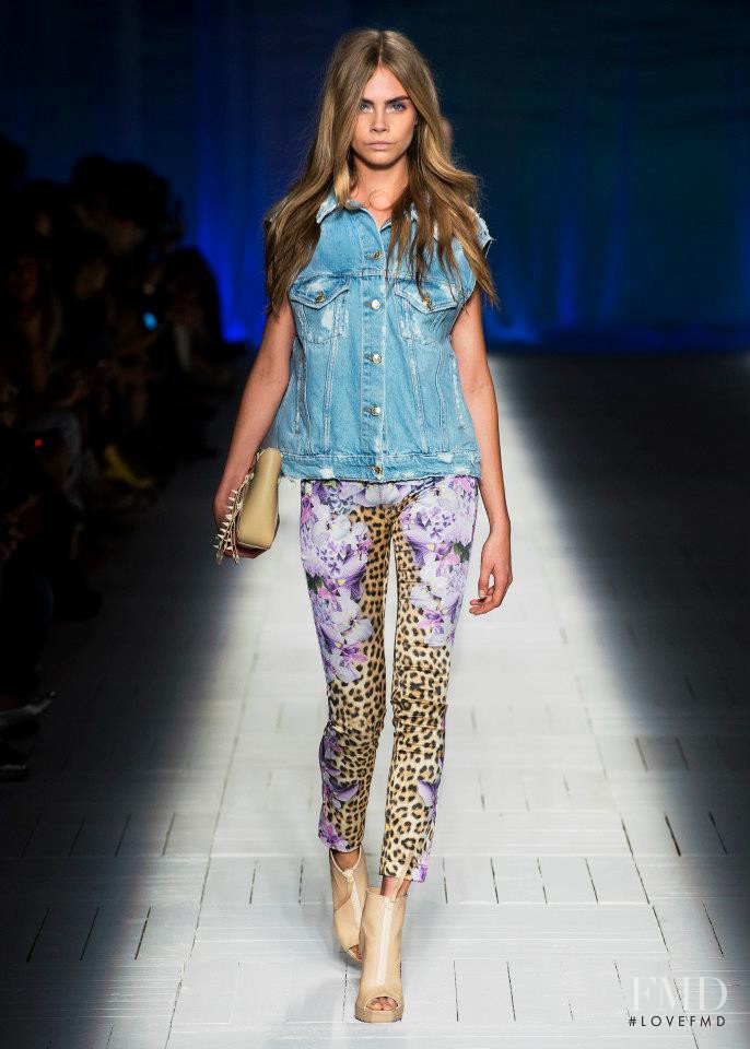 Cara Delevingne featured in  the Just Cavalli fashion show for Spring/Summer 2013