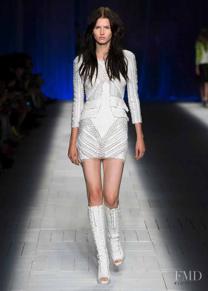Katlin Aas featured in  the Just Cavalli fashion show for Spring/Summer 2013