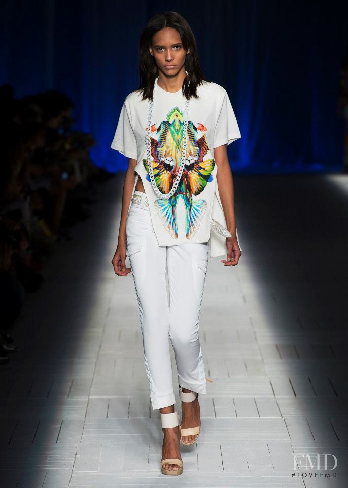 Cora Emmanuel featured in  the Just Cavalli fashion show for Spring/Summer 2013