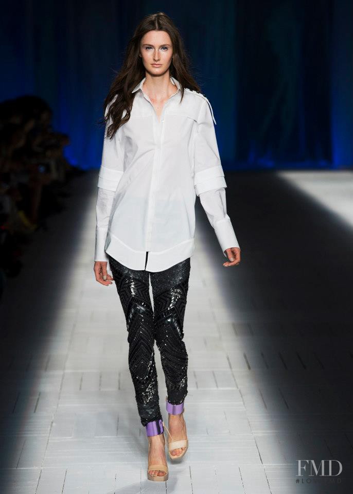 Mackenzie Drazan featured in  the Just Cavalli fashion show for Spring/Summer 2013