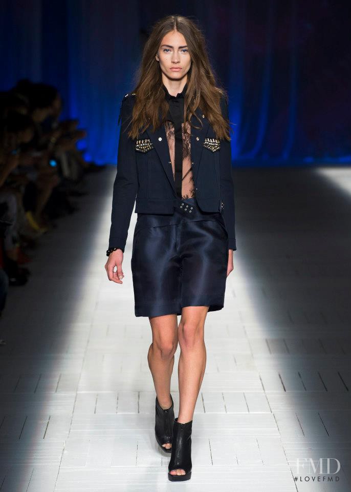 Marine Deleeuw featured in  the Just Cavalli fashion show for Spring/Summer 2013