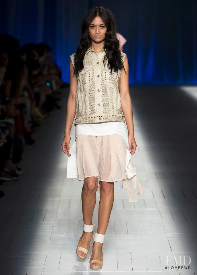 Shanina Shaik featured in  the Just Cavalli fashion show for Spring/Summer 2013