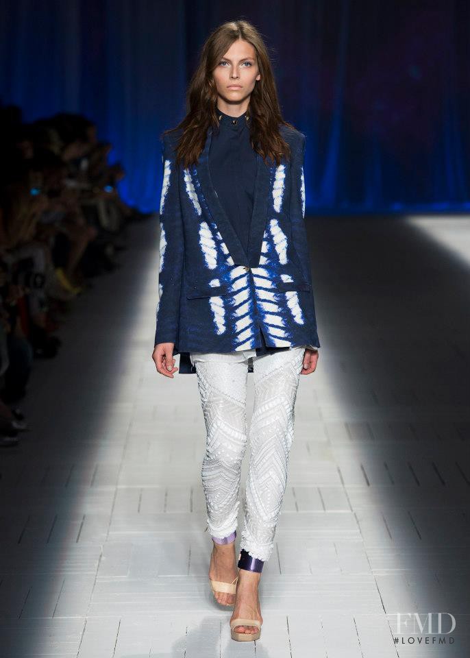 Karlina Caune featured in  the Just Cavalli fashion show for Spring/Summer 2013