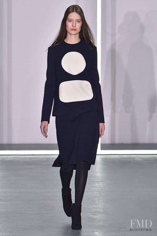 Oli Donoso featured in  the Jasper Conran fashion show for Autumn/Winter 2016