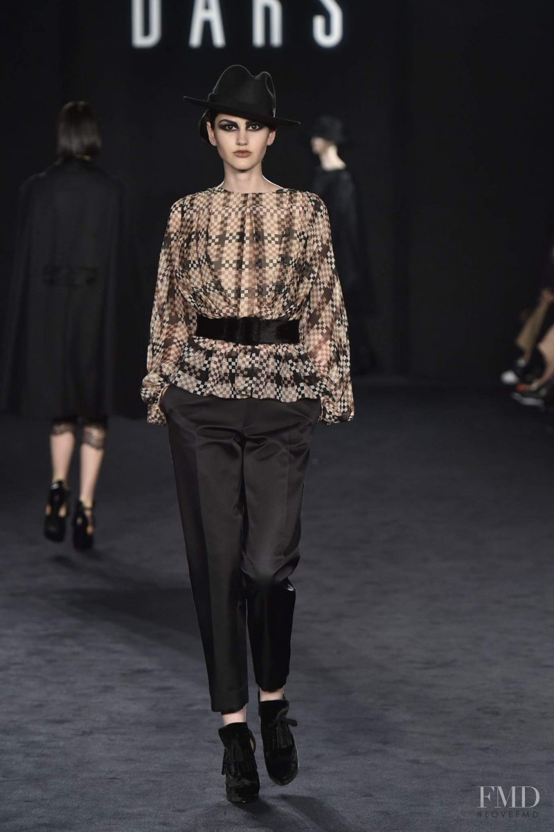 Oli Donoso featured in  the DAKS fashion show for Autumn/Winter 2016