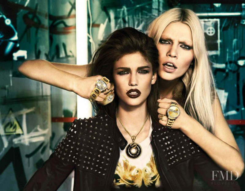 Aline Weber featured in  the Just Cavalli Time advertisement for Autumn/Winter 2012