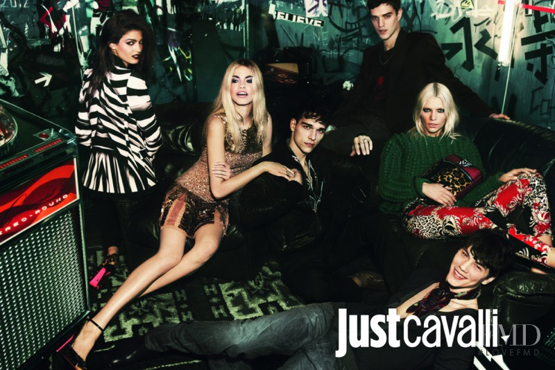 Alexandre Cunha featured in  the Just Cavalli advertisement for Autumn/Winter 2012