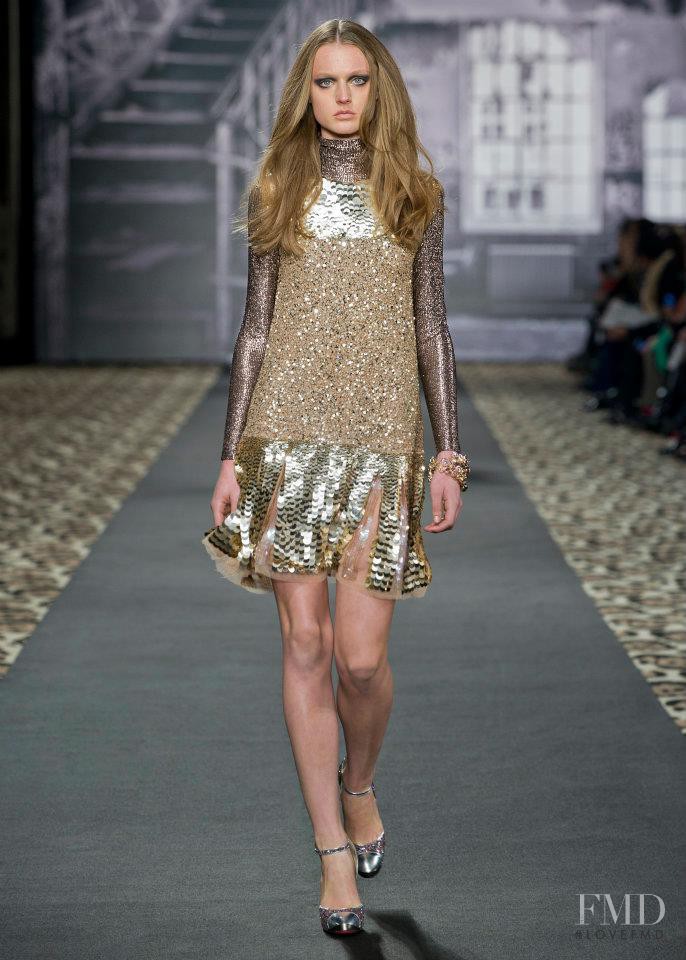 Lieve Dannau featured in  the Just Cavalli fashion show for Autumn/Winter 2012