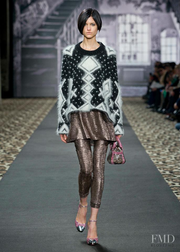 Kate Kondas featured in  the Just Cavalli fashion show for Autumn/Winter 2012