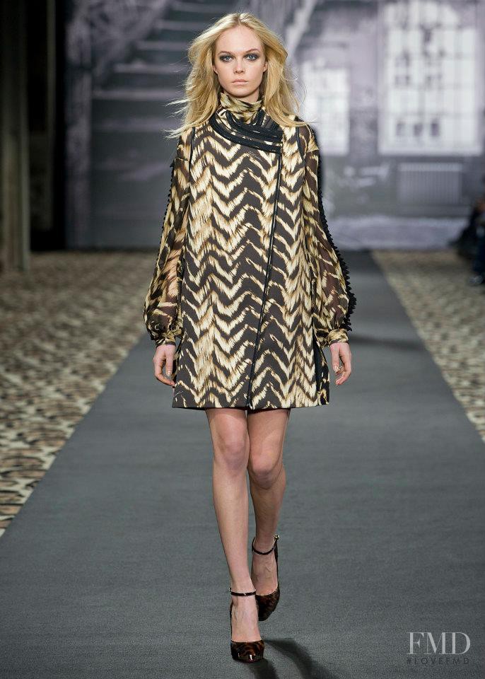 Siri Tollerod featured in  the Just Cavalli fashion show for Autumn/Winter 2012