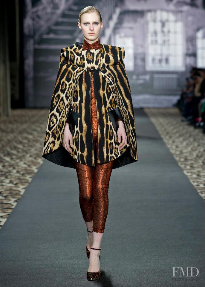 Julia Nobis featured in  the Just Cavalli fashion show for Autumn/Winter 2012