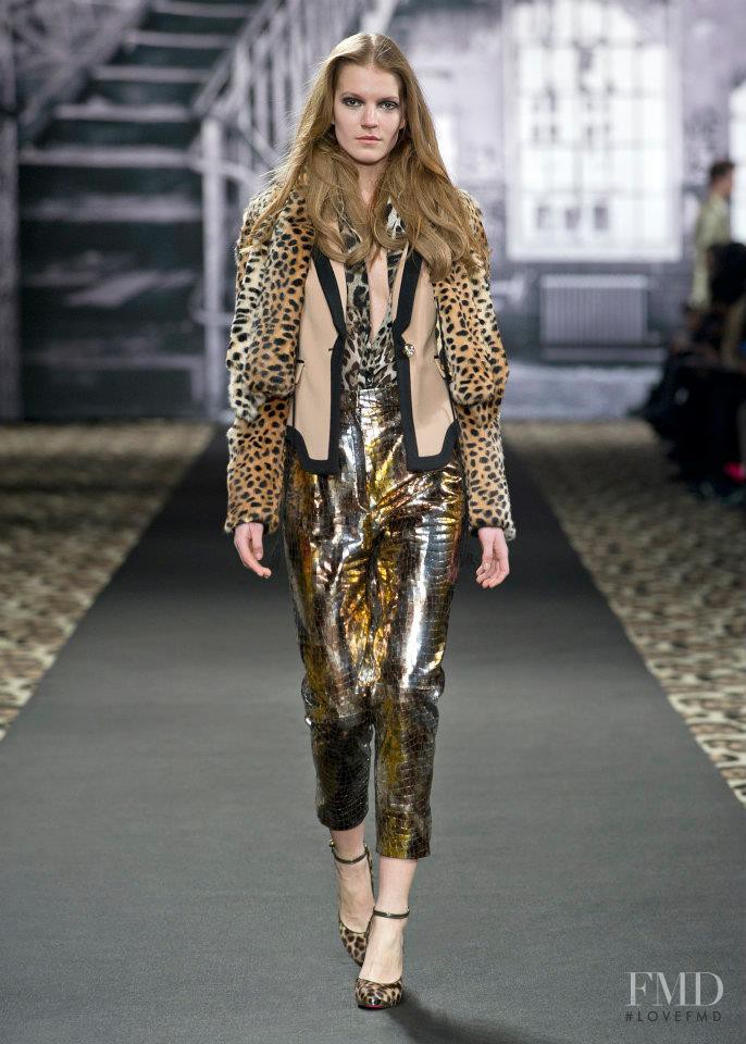 Julia Suszfalak featured in  the Just Cavalli fashion show for Autumn/Winter 2012