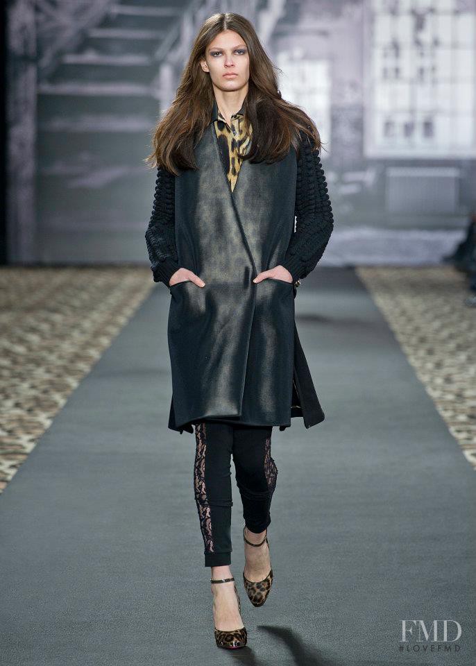 Emilia Nawarecka featured in  the Just Cavalli fashion show for Autumn/Winter 2012
