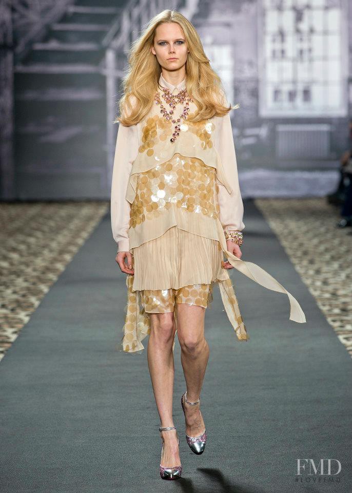 Josefine Nielsen featured in  the Just Cavalli fashion show for Autumn/Winter 2012