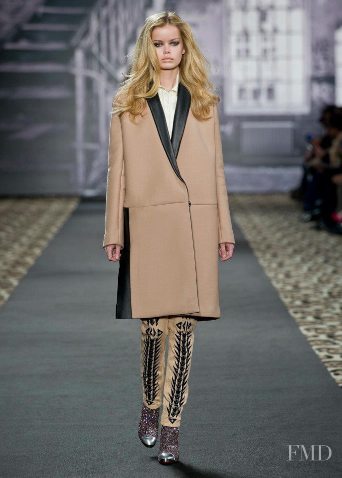 Frida Aasen featured in  the Just Cavalli fashion show for Autumn/Winter 2012