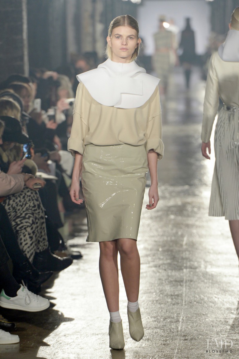 Louise Mikkelsen featured in  the Designers Remix fashion show for Autumn/Winter 2014