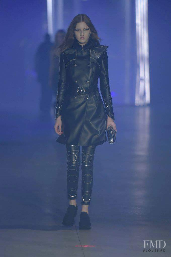 Emma Harris featured in  the Philipp Plein fashion show for Autumn/Winter 2016