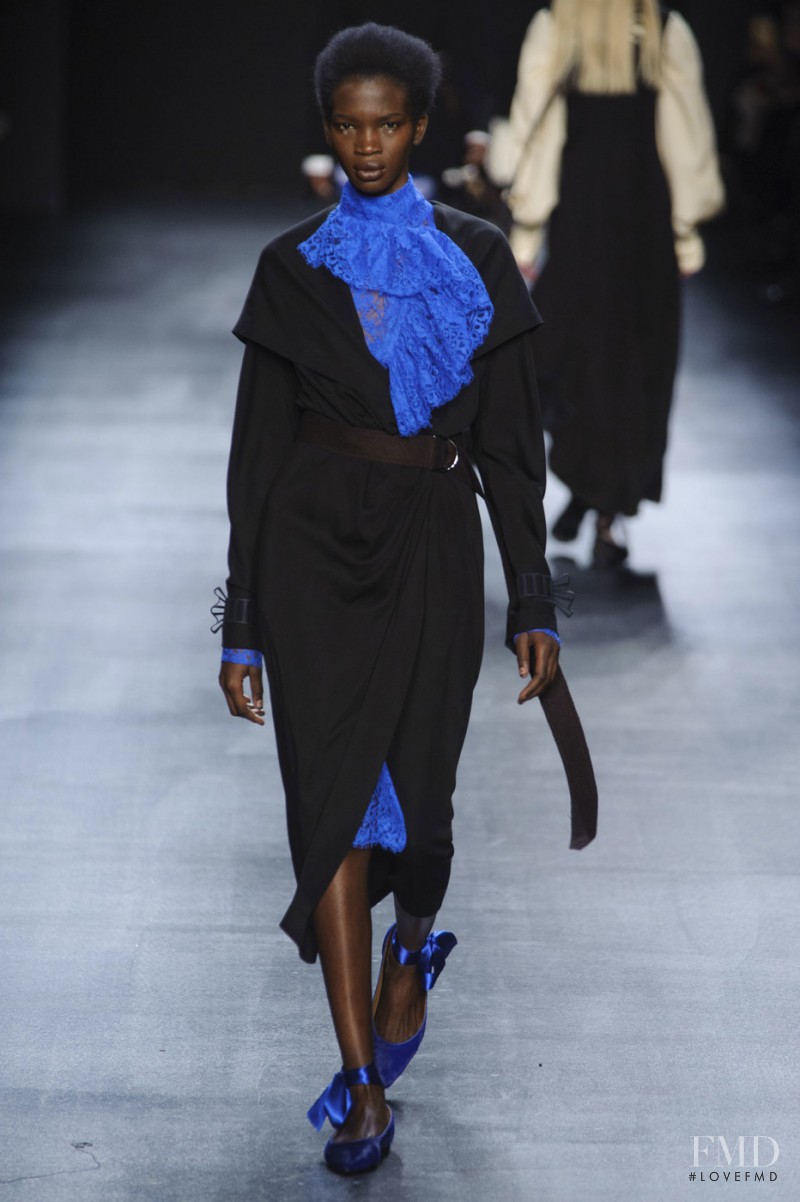 Aamito Stacie Lagum featured in  the Tome fashion show for Autumn/Winter 2016