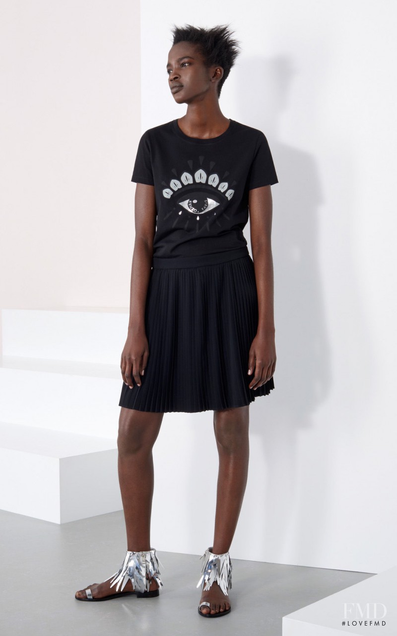Aamito Stacie Lagum featured in  the Kenzo Merry K Exclusive Xmas  catalogue for Winter 2015