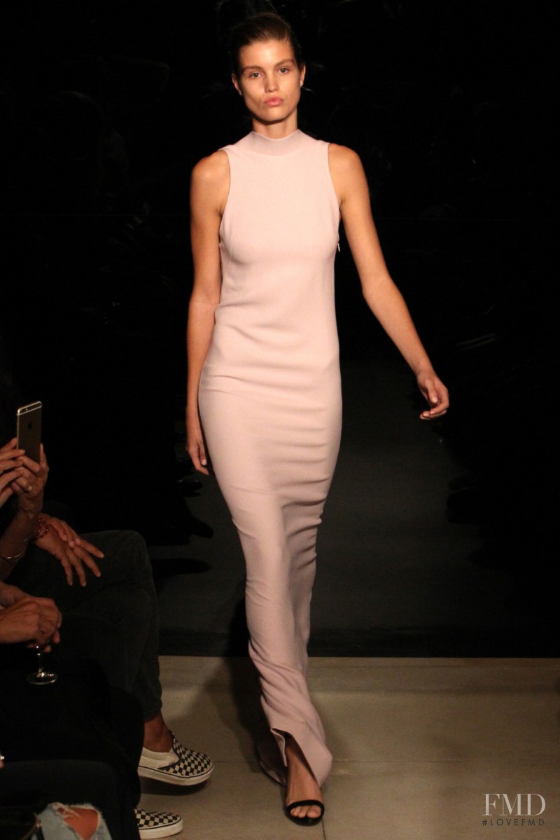 Luna Bijl featured in  the Brandon Maxwell fashion show for Spring/Summer 2016