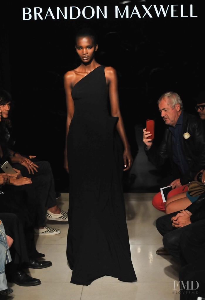 Aamito Stacie Lagum featured in  the Brandon Maxwell fashion show for Spring/Summer 2016