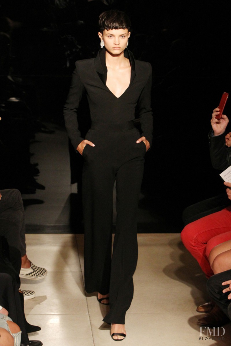 Isabella Emmack featured in  the Brandon Maxwell fashion show for Spring/Summer 2016