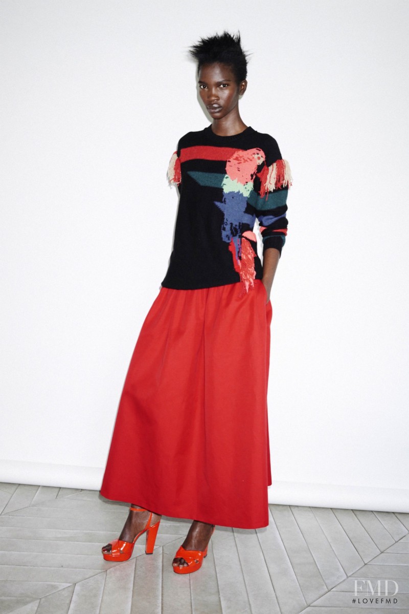 Aamito Stacie Lagum featured in  the Sonia Rykiel fashion show for Resort 2016