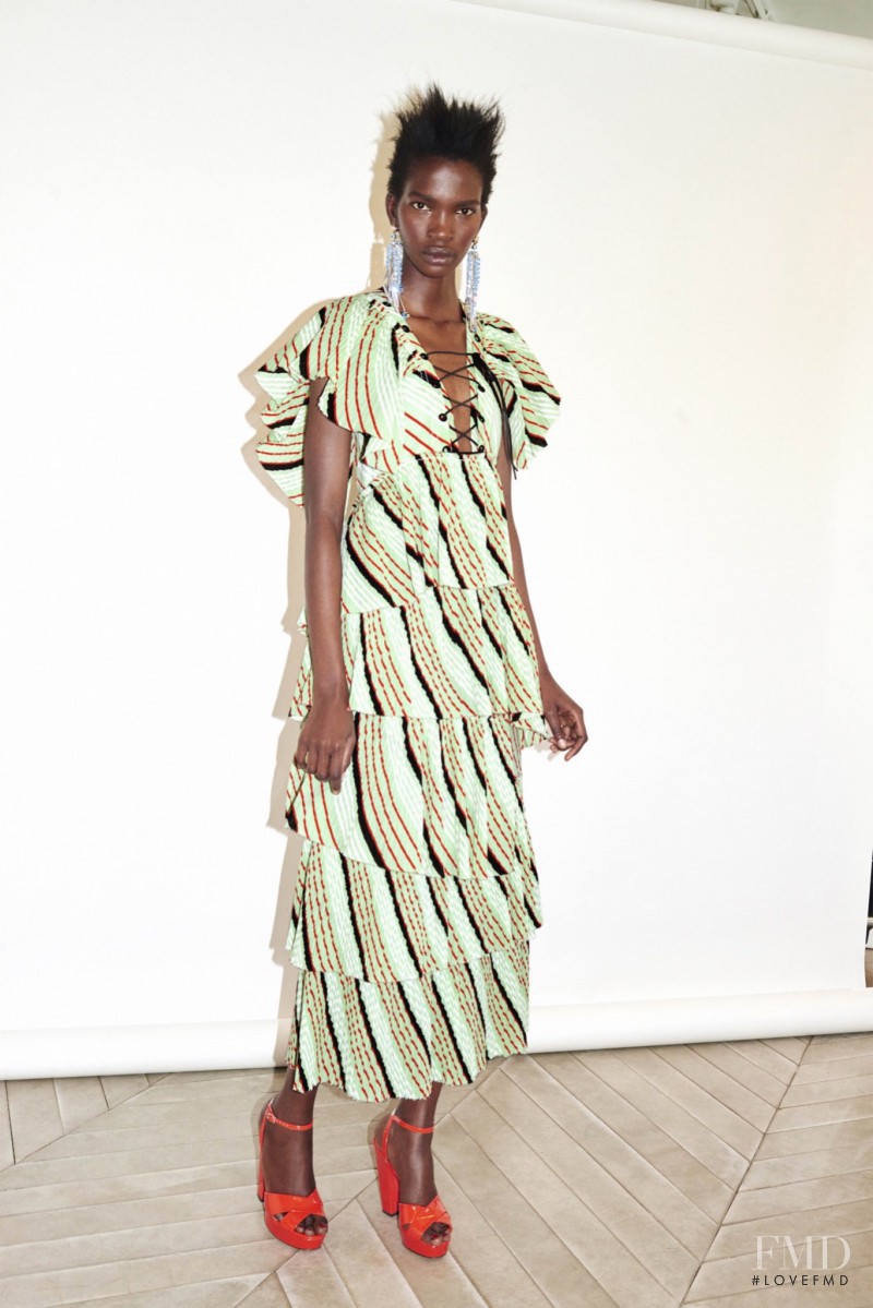 Aamito Stacie Lagum featured in  the Sonia Rykiel fashion show for Resort 2016