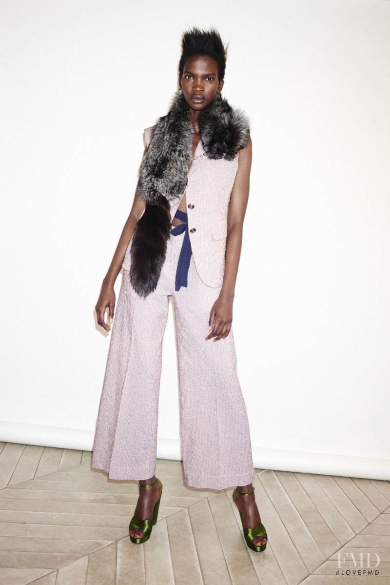 Aamito Stacie Lagum featured in  the Sonia Rykiel fashion show for Resort 2016