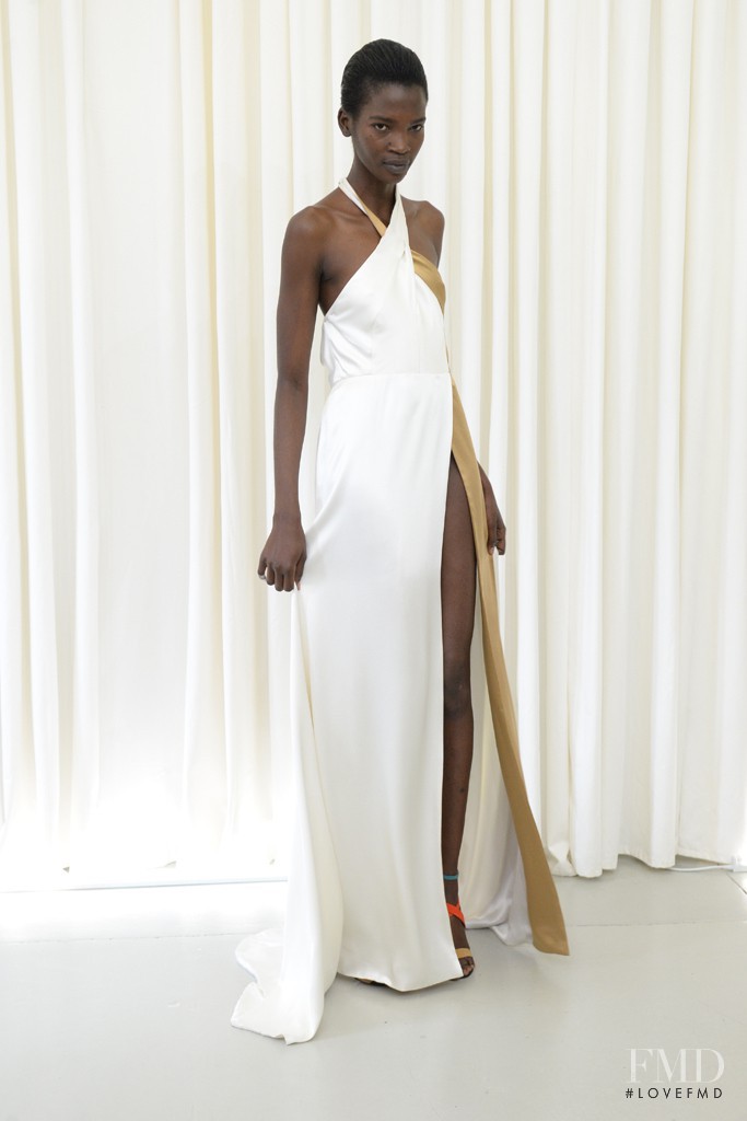 Aamito Stacie Lagum featured in  the Sophie Theallet fashion show for Resort 2016