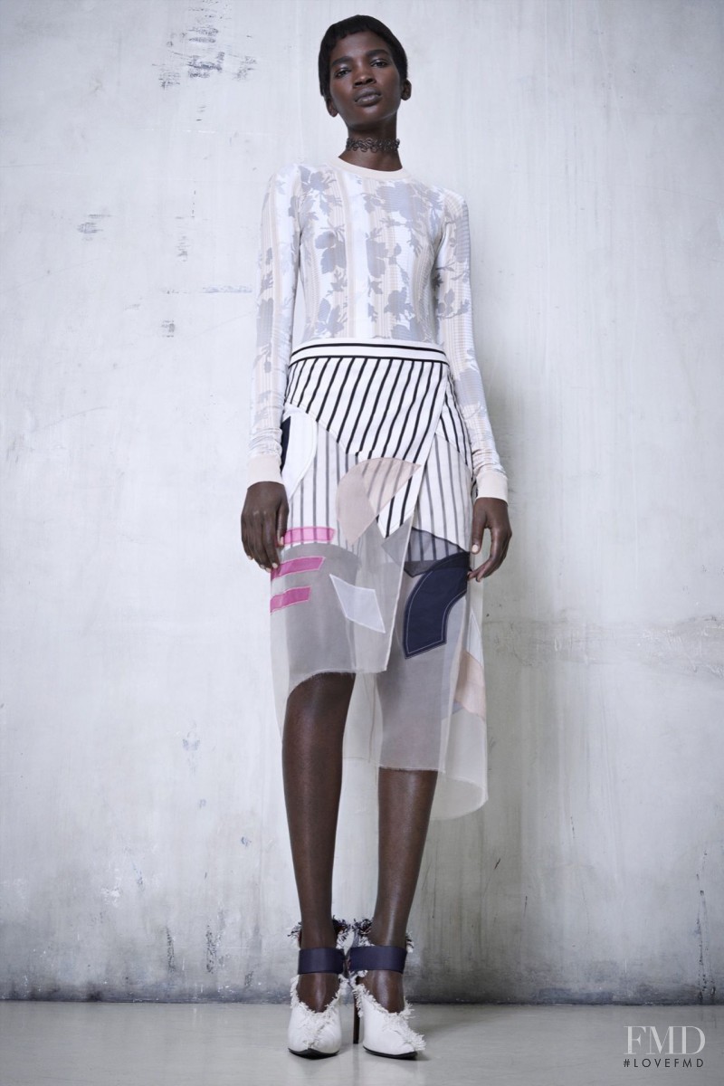 Aamito Stacie Lagum featured in  the Acne Studios fashion show for Resort 2016