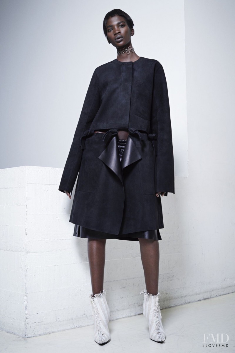 Aamito Stacie Lagum featured in  the Acne Studios fashion show for Resort 2016