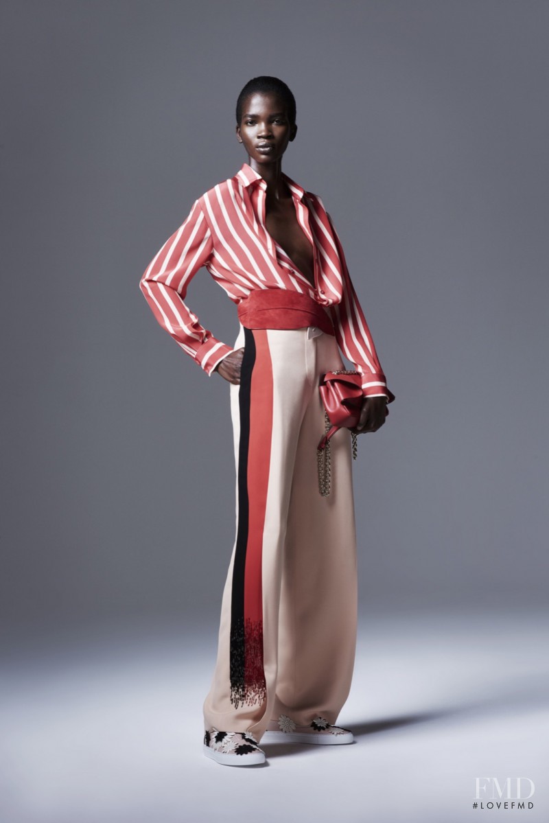 Aamito Stacie Lagum featured in  the Emanuel Ungaro fashion show for Resort 2016
