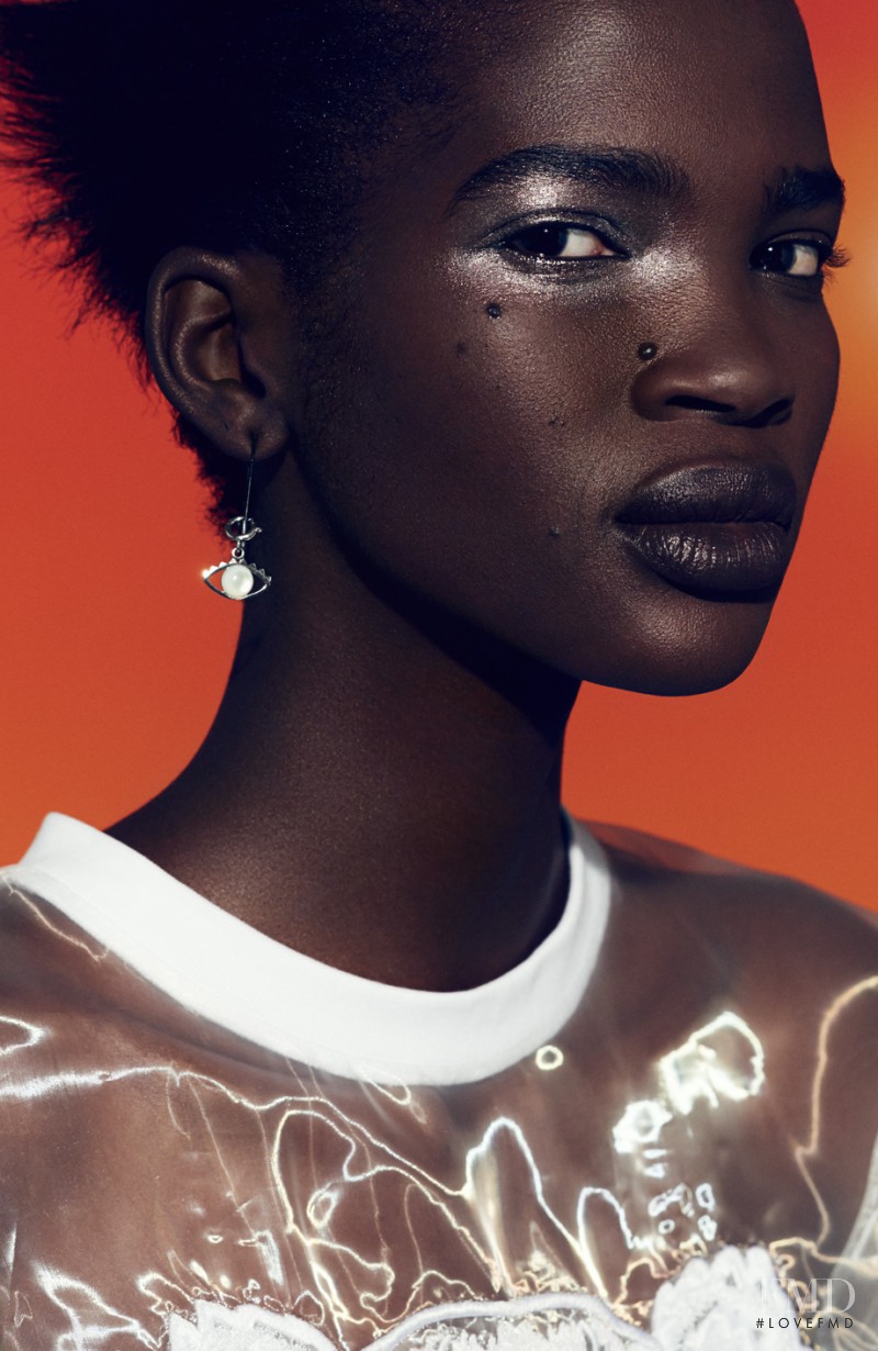 Aamito Stacie Lagum featured in  the Kenzo catalogue for Spring/Summer 2015