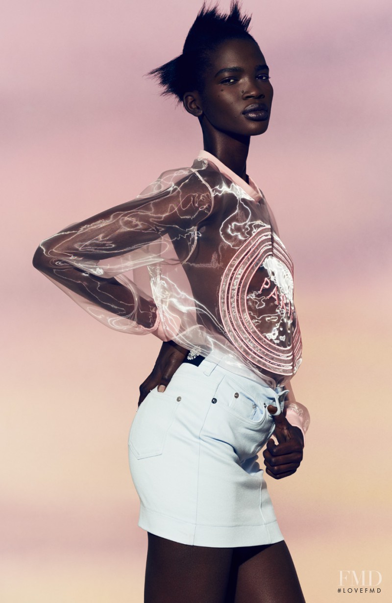Aamito Stacie Lagum featured in  the Kenzo catalogue for Spring/Summer 2015
