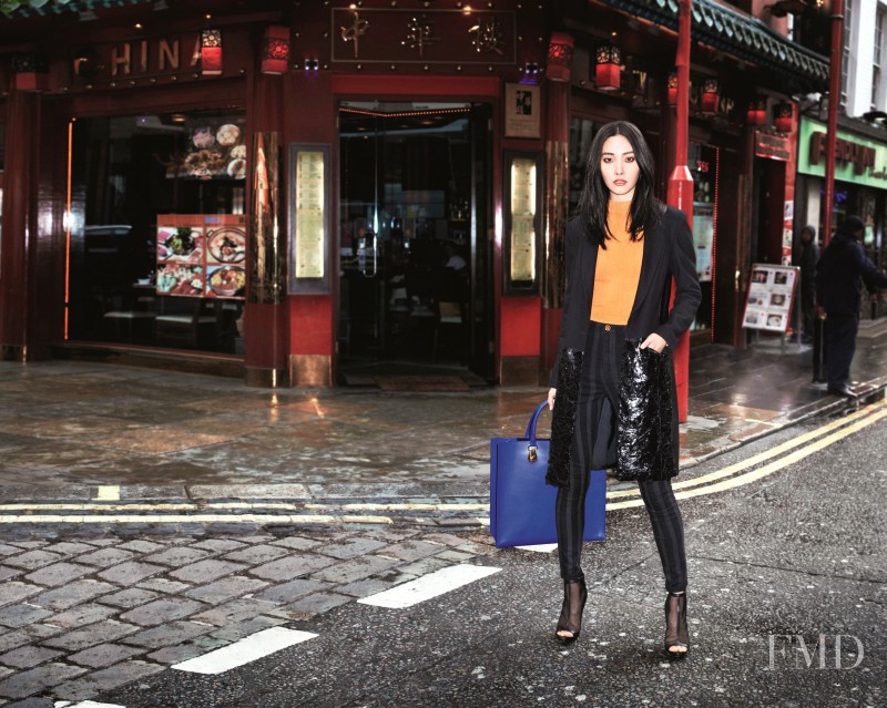 Ji Young Kwak featured in  the River Island advertisement for Autumn/Winter 2013